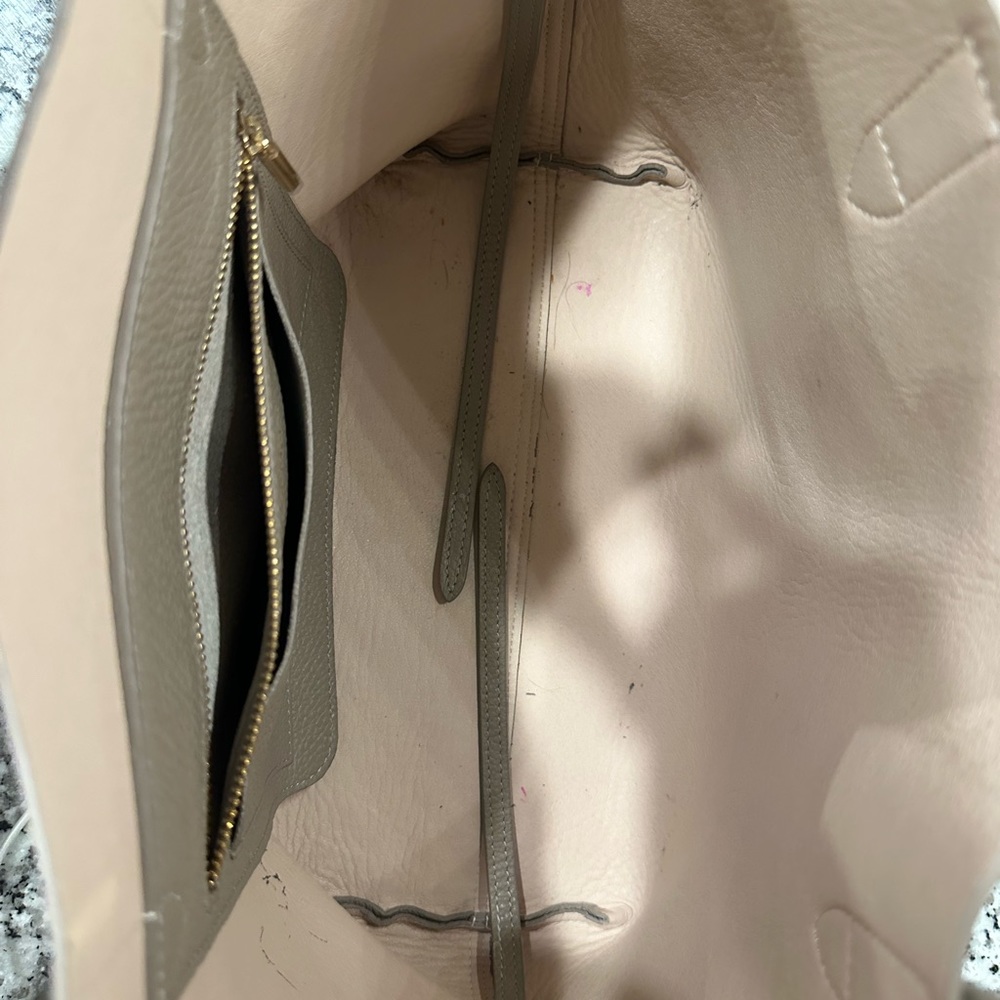 Cuyana Small Classic Structured Tote Stone/Blush